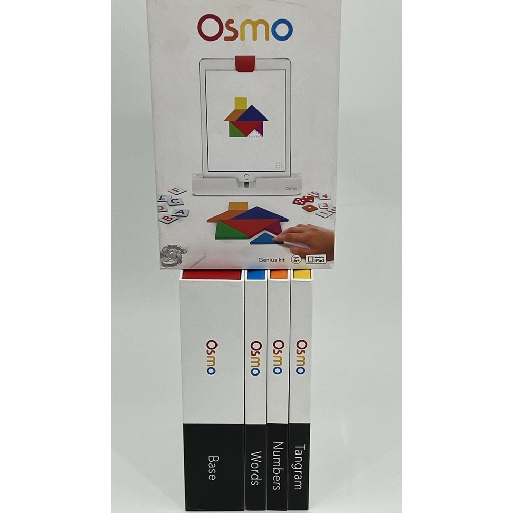 Osmo Genius Kit‎ For iPad Includes Base Tangram Numbers and Words